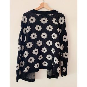 PacSun Sweaters - Black and White Daisy Print Cardigan PacSun Sweaters - Black and White Daisy Print Cardigan